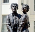 Dred Scott and Wife Harriet Robinson Statue Royalty Free Stock Photo